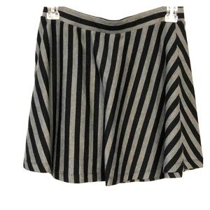 Striped biker skirt